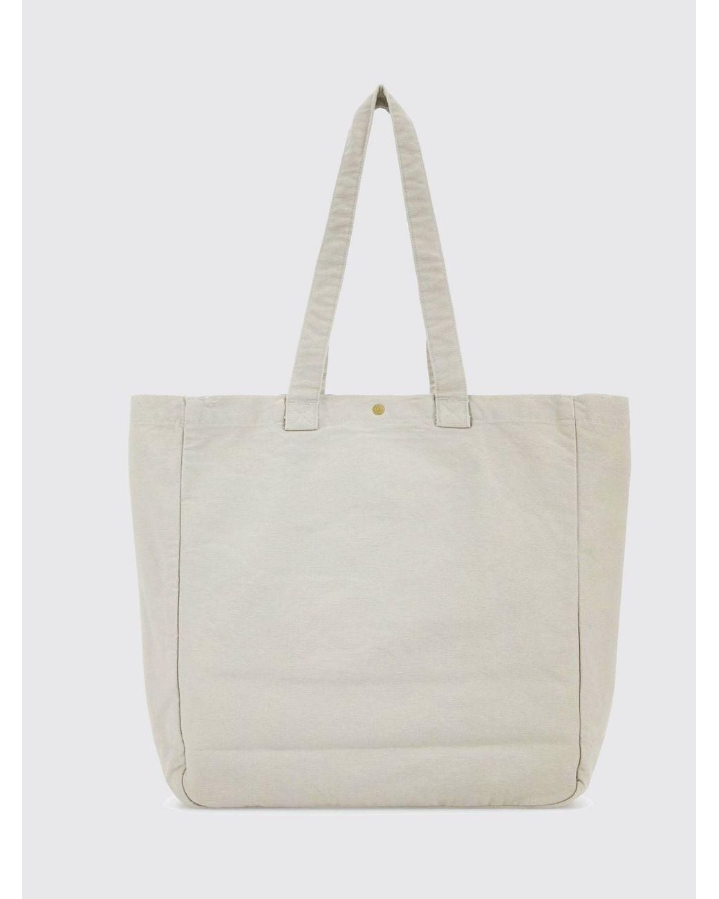 Carhartt White Bayfield Organic Cotton Tote Bag With Double Handle And Logo for men