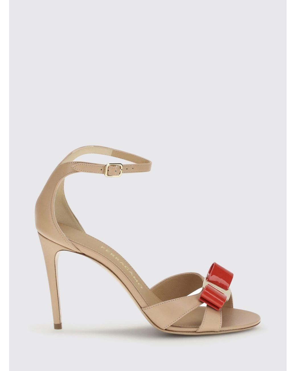 Ferragamo Multicolor Vara Bow Leather Sandals