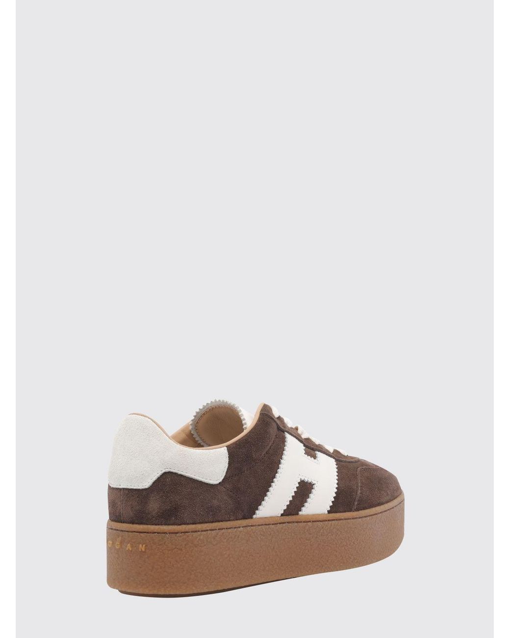 Hogan Brown Cool H698 Platform Sneakers
