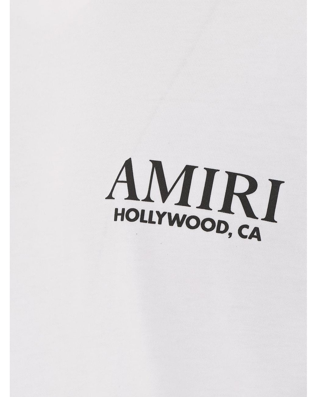 Amiri White Graphic And Logo Print Cotton T-Shirt for men