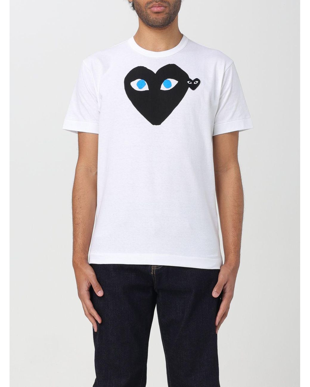 COMME DES GAR ONS PLAY Polo Shirt Comme Des Garcons Play in White