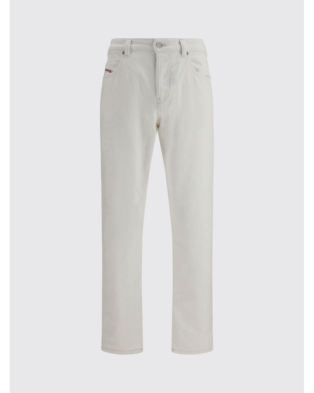 DIESEL White 5-Pocket Jeans for men