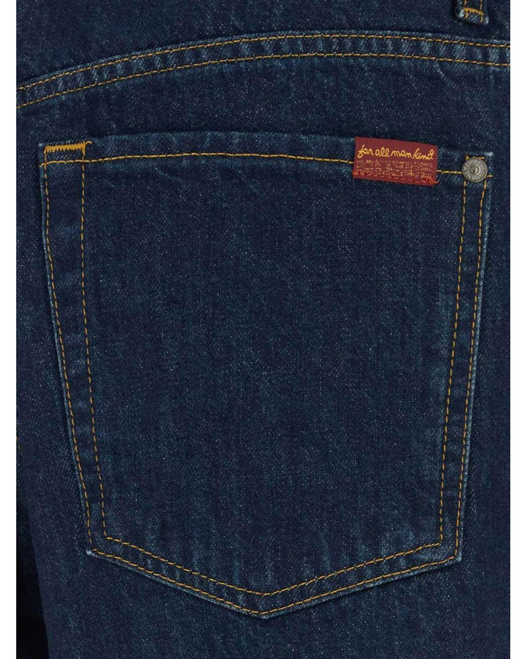 7 For All Mankind Blue Modern Straight Leg Jeans for men
