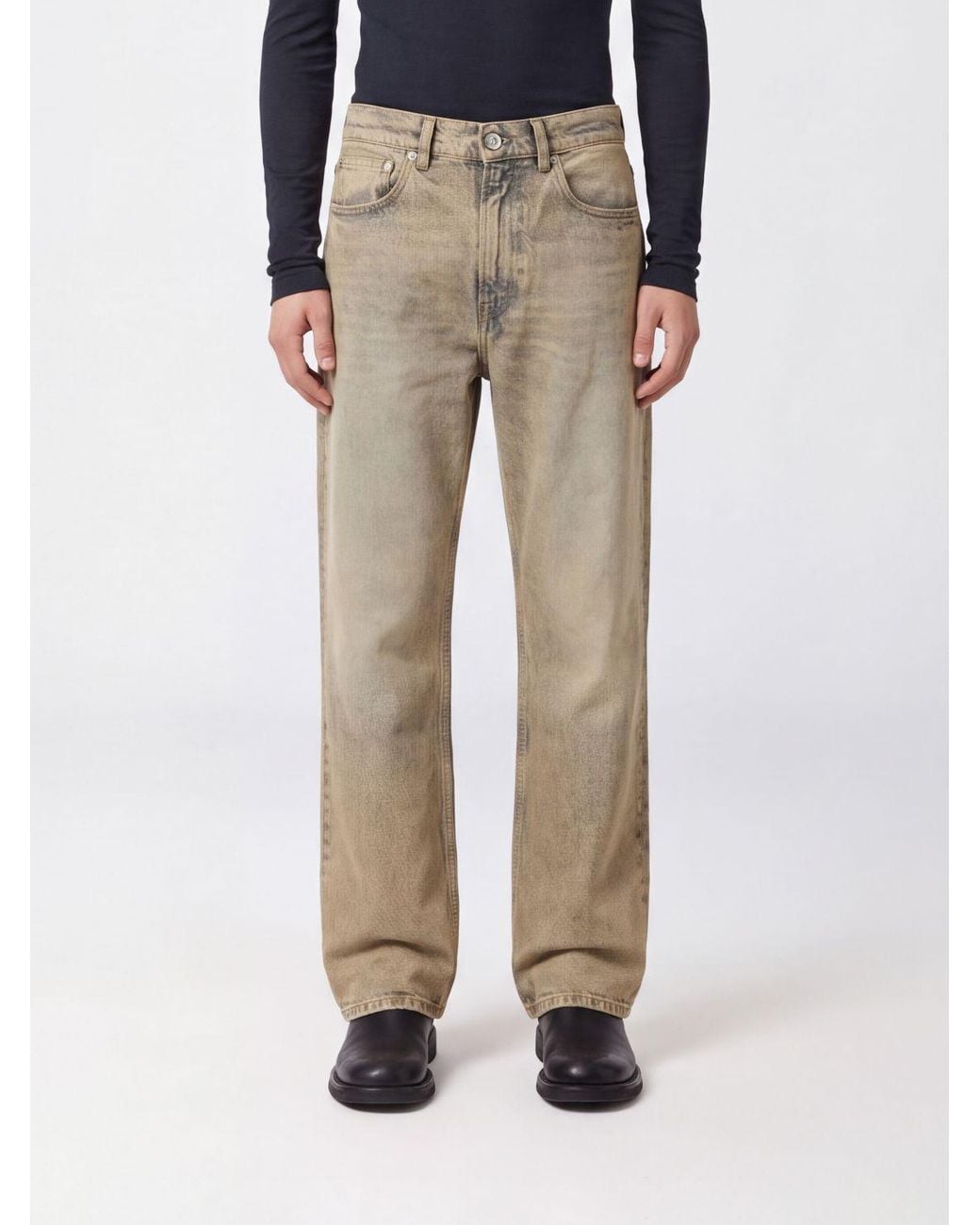 Our Legacy Natural Our Third Cut Mid-Rise Wide-Leg Denim Jeans for men