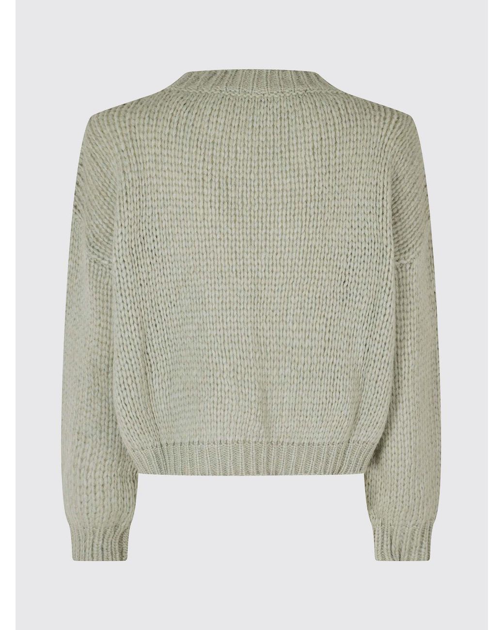 Roberto Collina Gray Pure Wool Crewneck Jumper With Ribbed Cuffs And Hem