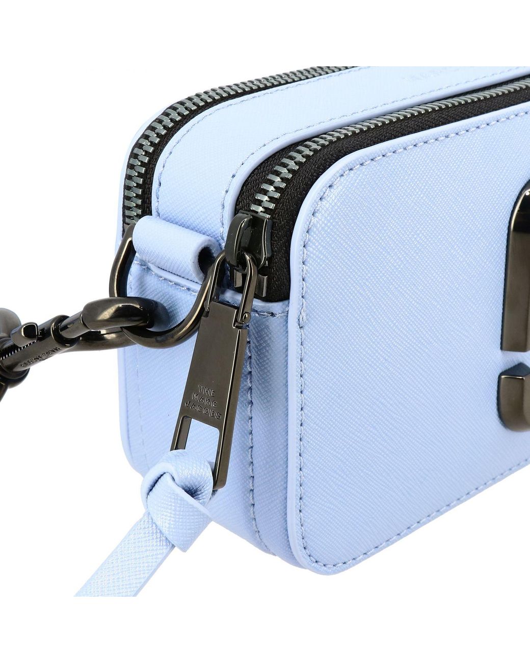Marc Jacobs Light Blue Snapshot DTM Small Saffiano Leather Camera Bag at  FORZIERI