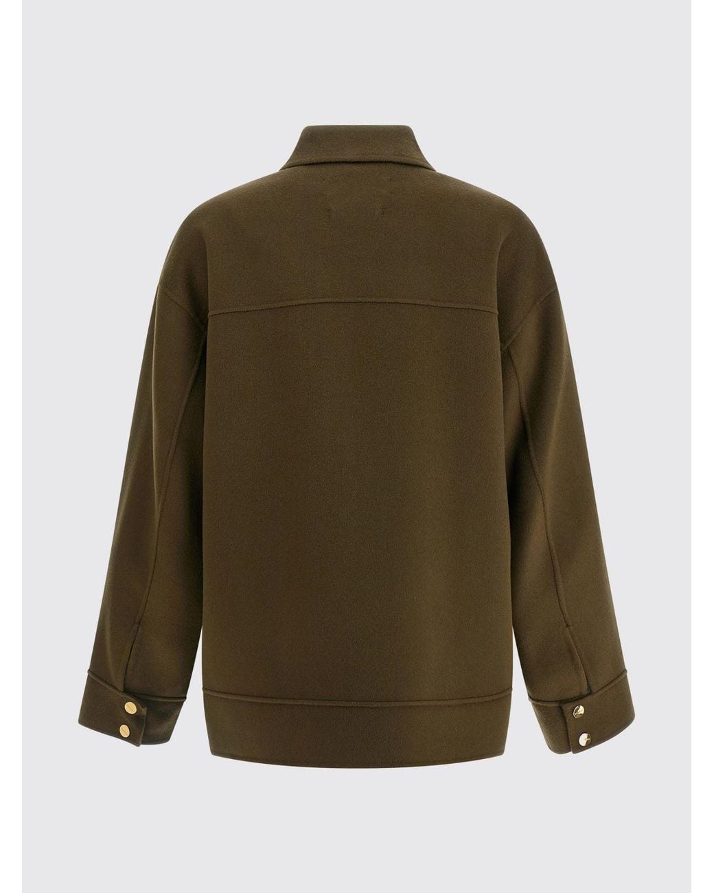 Max Mara Green Virgin Wool Coat