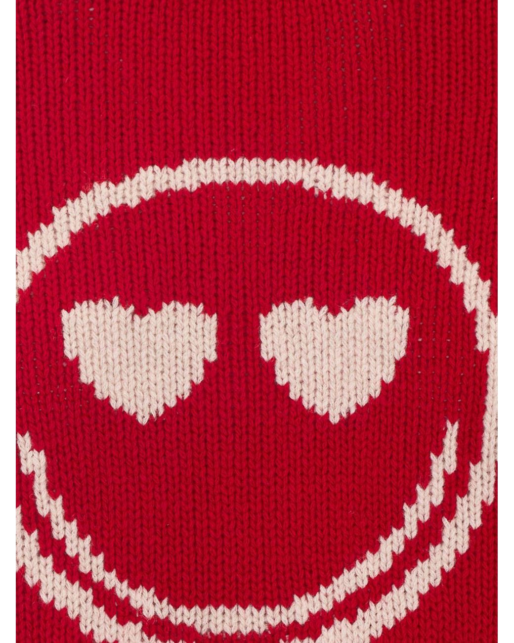 Zadig & Voltaire Red Zadig &Amp Voltaire Jacquard Merino Wool Crewneck Jumper With Abstract Pattern