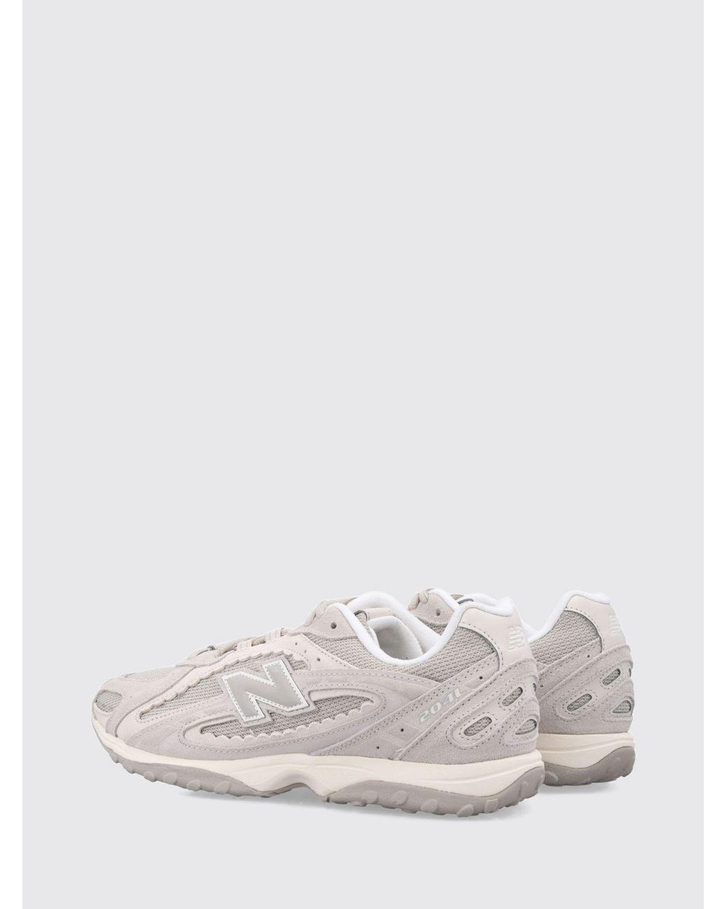 New Balance White 204L Leather, Mesh And Suede Trainers With Applied Logo for men