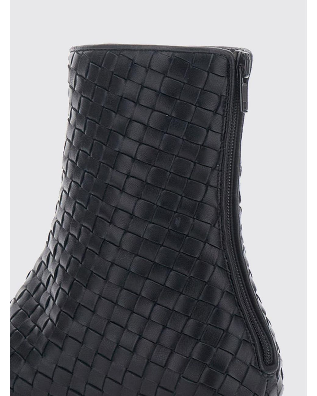 Bottega Veneta Black Flat Ankle Boot