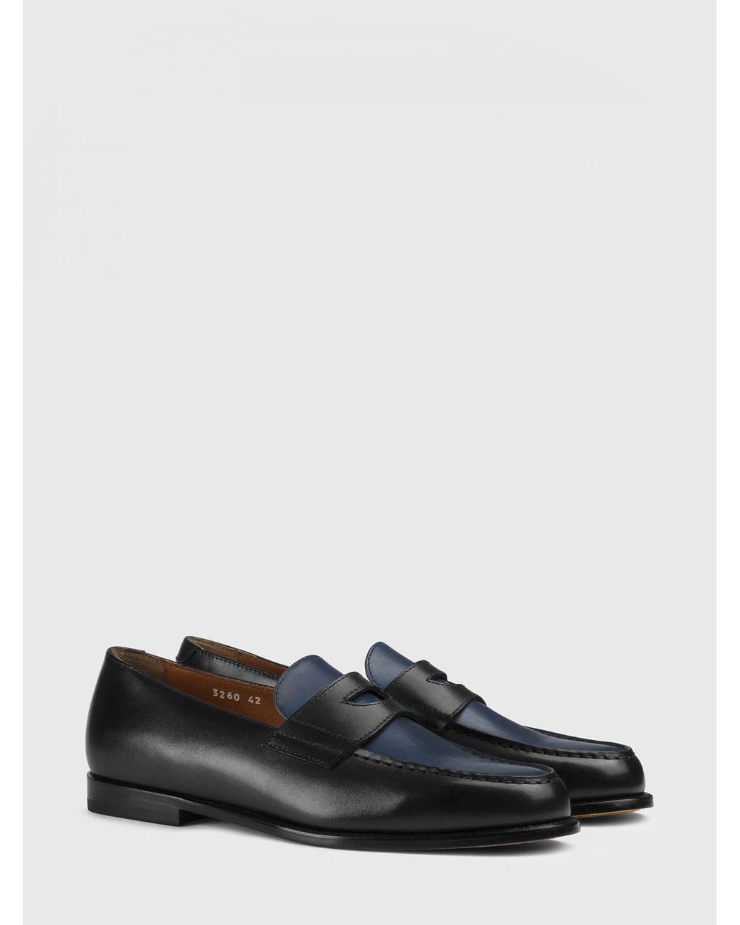Doucal's White Leather Loafers for men