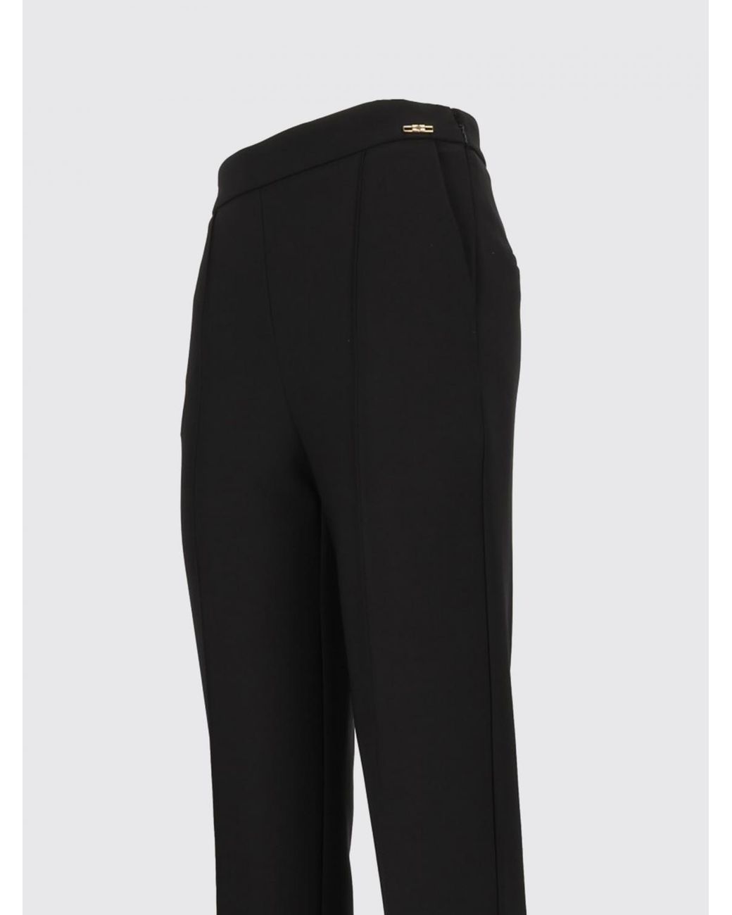 Elisabetta Franchi Blue High-Waisted Skinny Trousers
