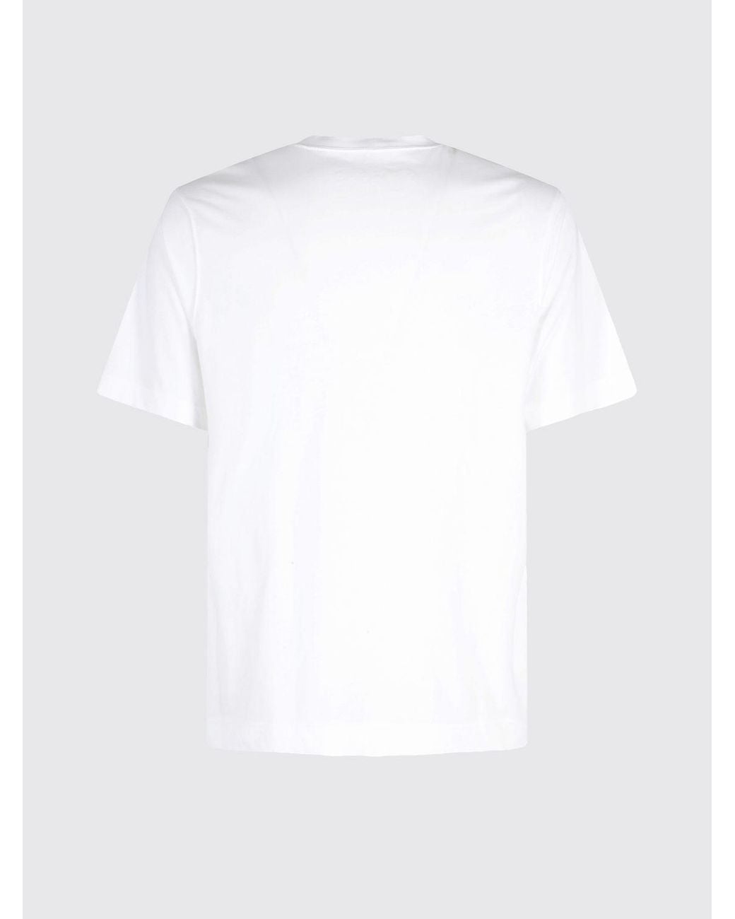 Circolo 1901 White Short-Sleeved Pure Cotton Crew Neck T-Shirt for men
