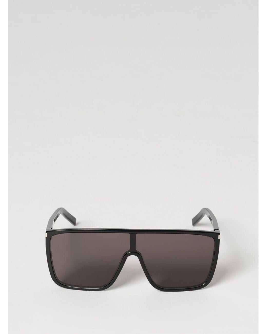 Saint Laurent Gray Navigator Acetate Sunglasses for men