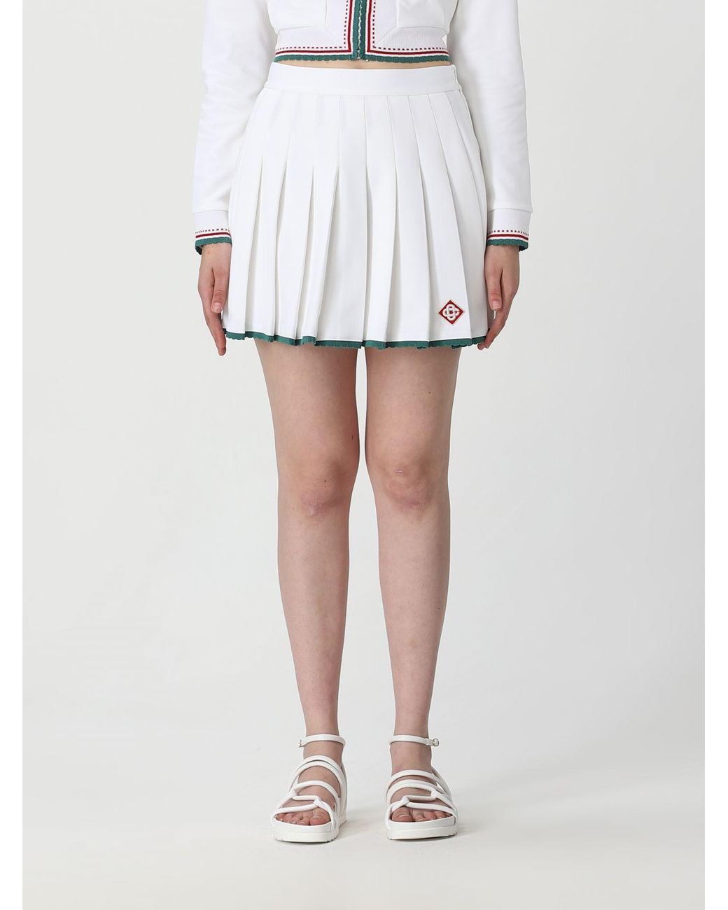 ワンピース CASABLANCA Women Short Skirts WPF24SK11601 White WF22-SK-050-01_01_grande.webp?