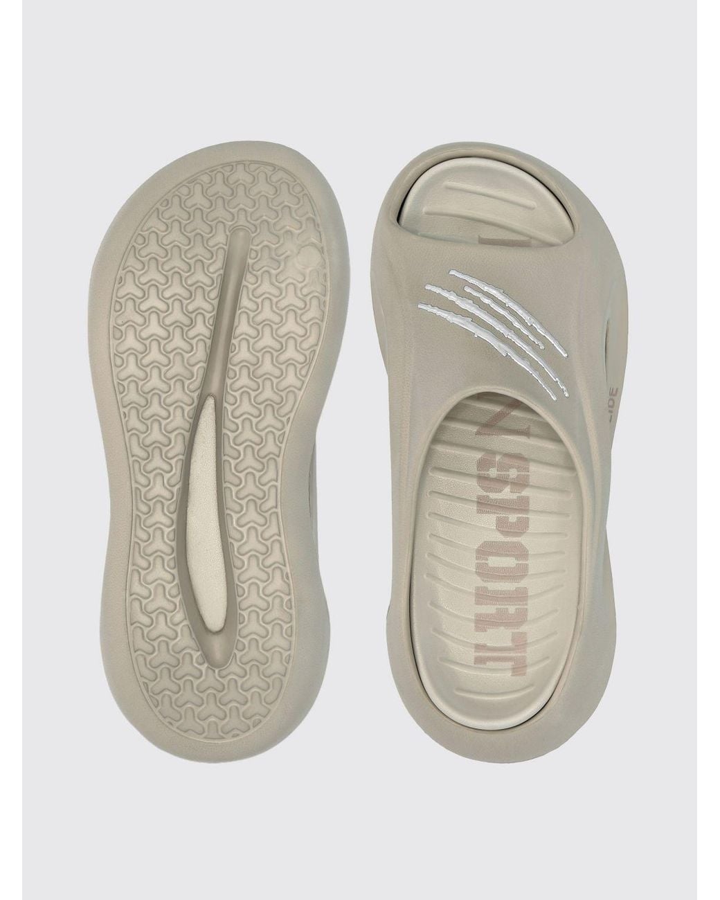 Philipp Plein White Rubber Sliders for men
