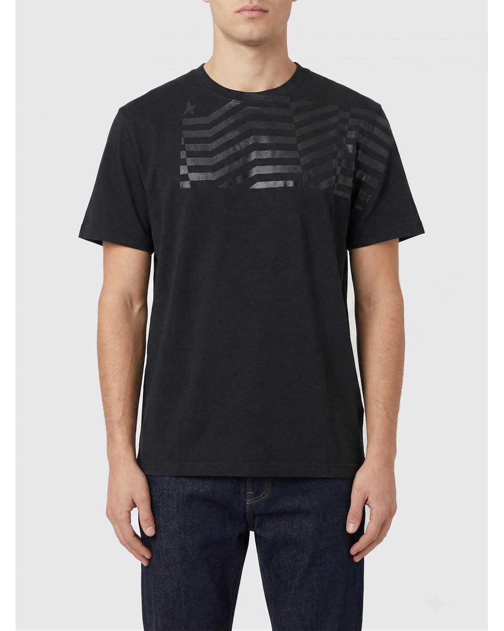 T-Shirt Homme Golden Goose Deluxe Brand pour homme en coloris Black