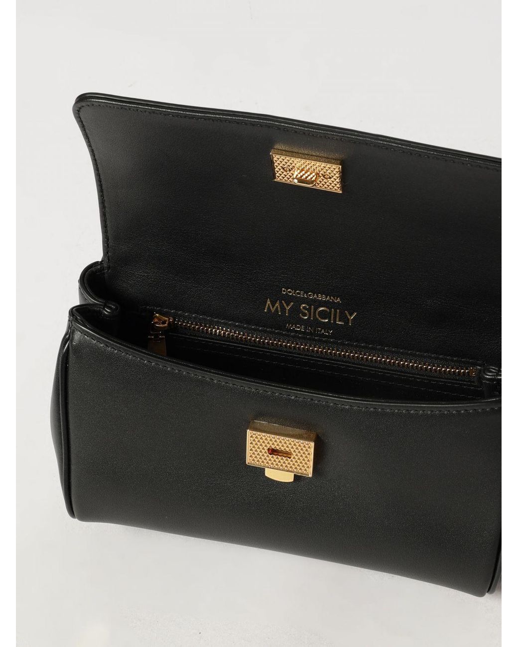 Dolce & Gabbana Black Dolce &Amp Gabbana My Sicily Mini Handbag