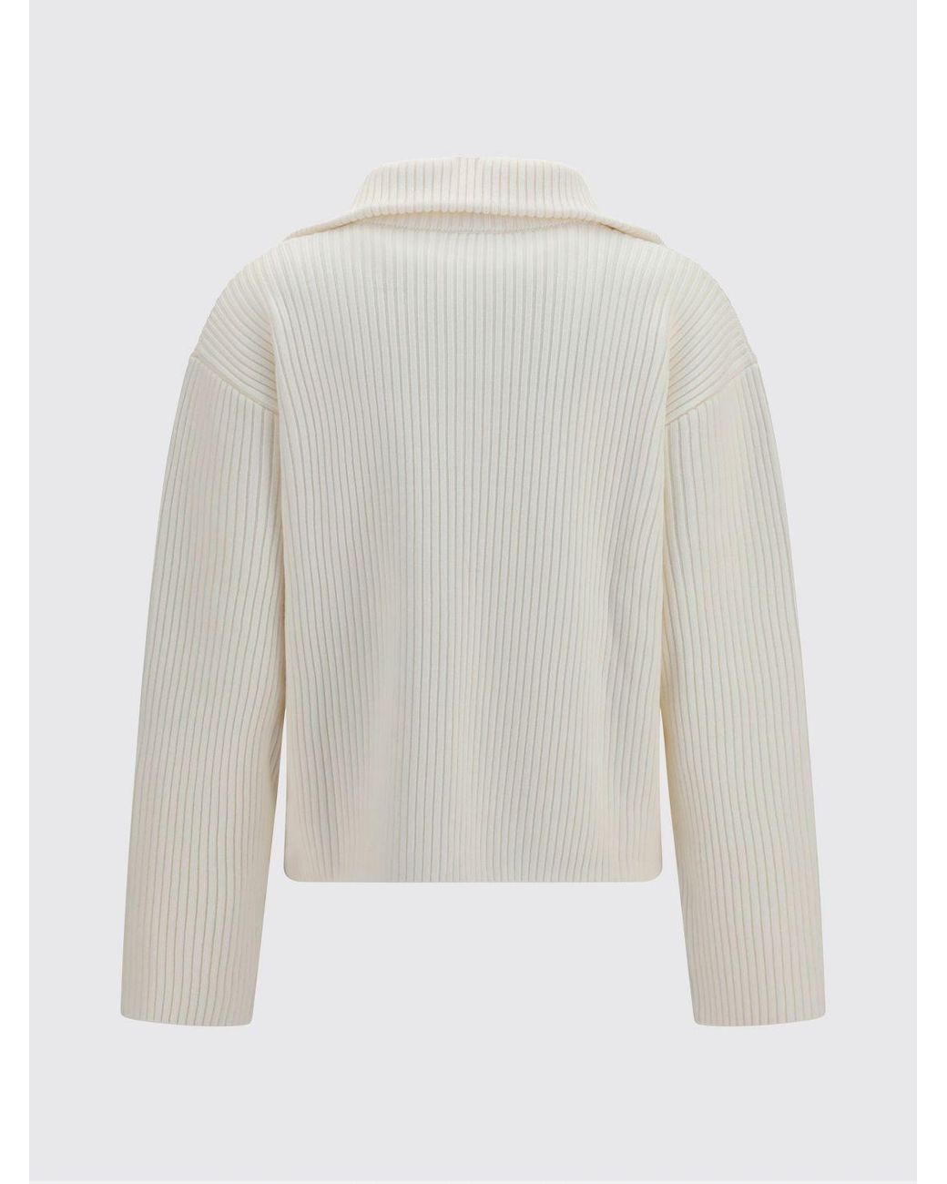 Courreges White CourrÈ Ges Ribbed Turtleneck Jumper