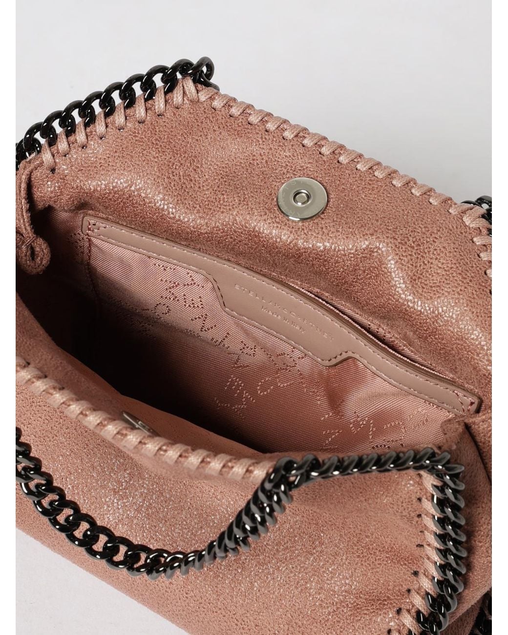 Stella McCartney Natural Falabella Synthetic Suede Micro Tote Bag