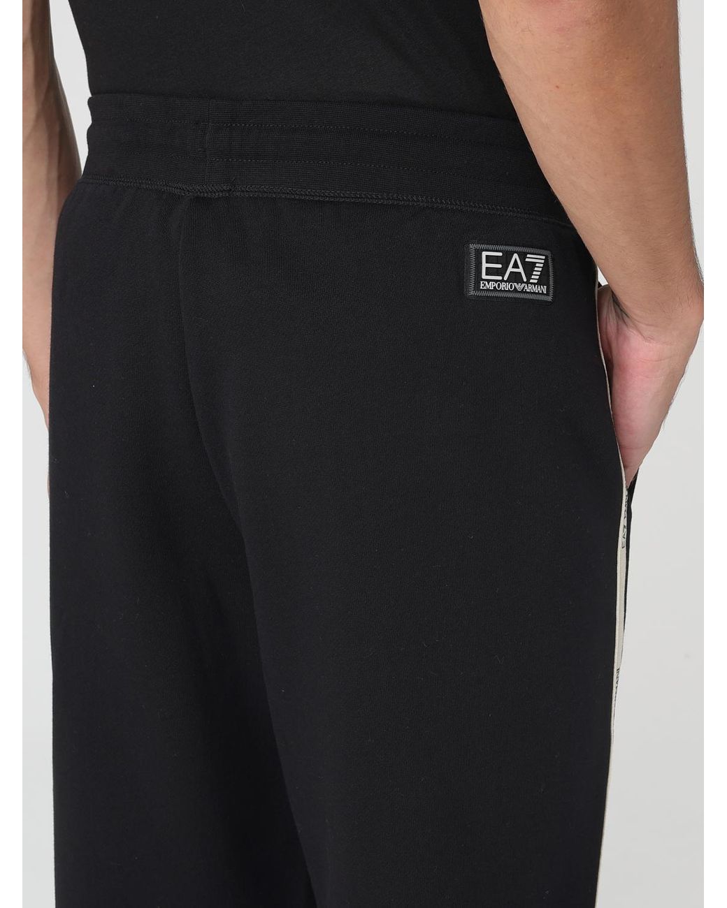 EA7 Black Trousers for men