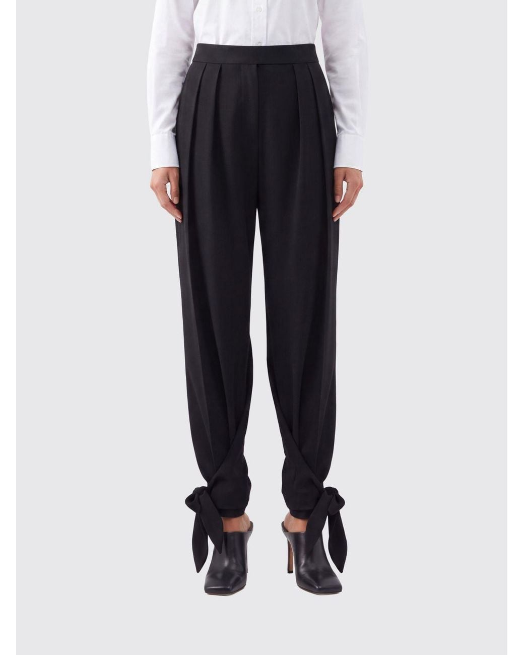 Chloé Blue ChloÉ High-Waisted Wide-Leg Wool-Blend Tailored Trousers