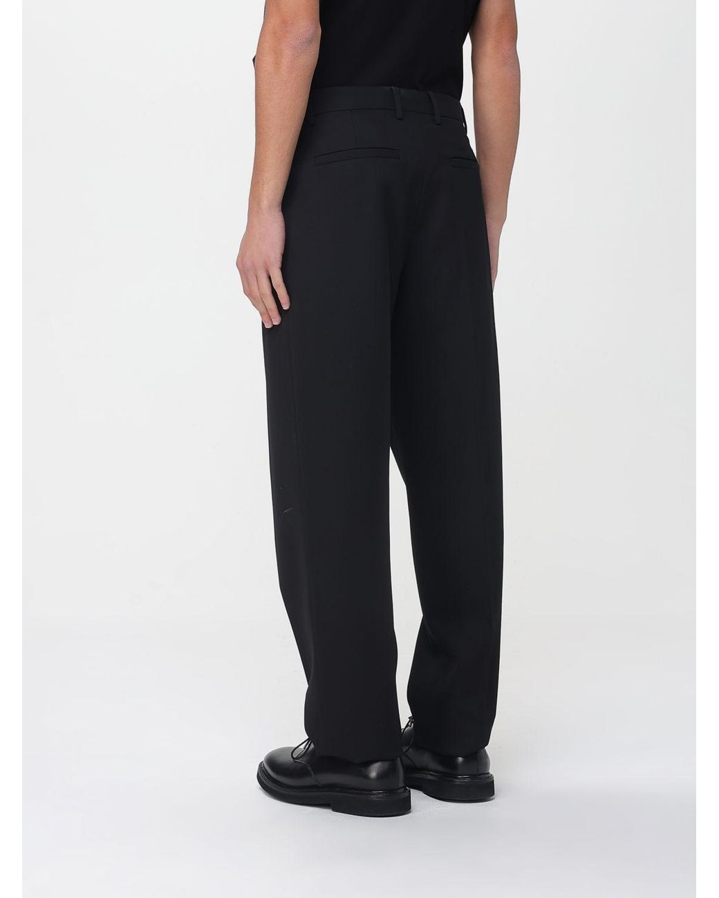 Versace Black Wool Trousers for men