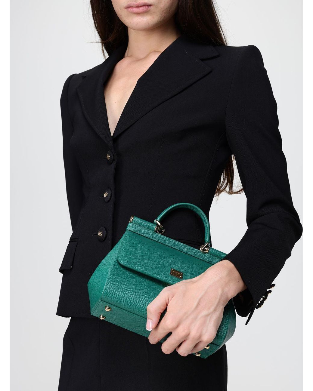 Dolce & Gabbana Green Dolce &Amp Gabbana Sicily Mini Handbag