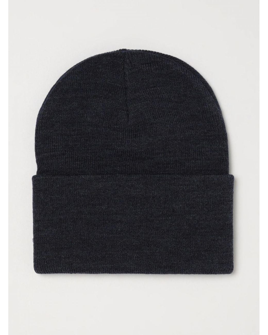 Carhartt Black Acrylic Watch Beanie With Cuff And Embroidered Logo for men