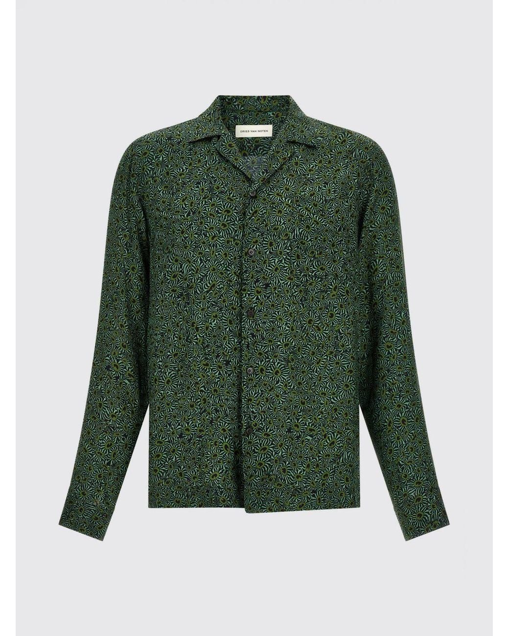 Dries Van Noten Green Shirt for men