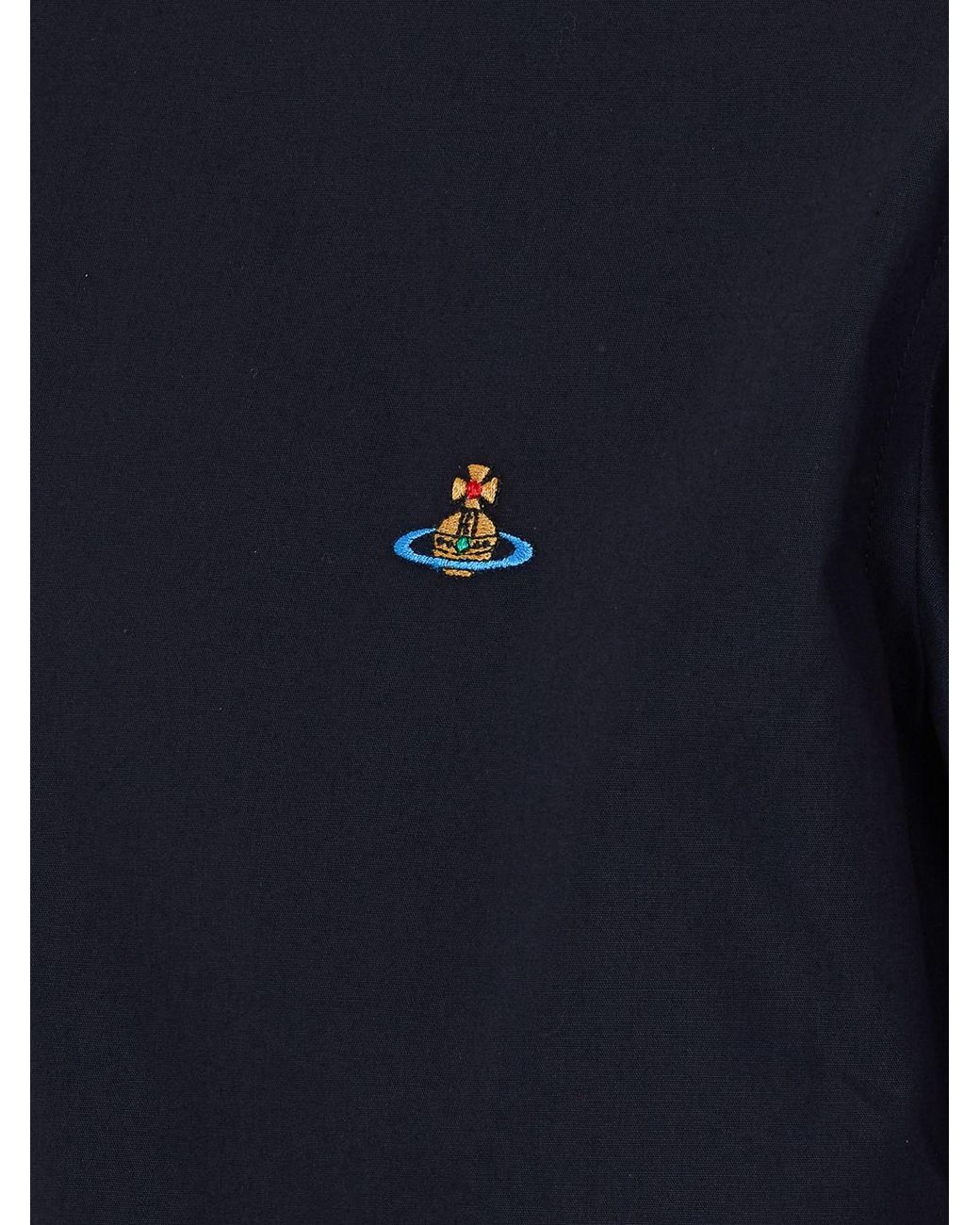 Vivienne Westwood Blue Two Button Krall Cotton Shirt for men