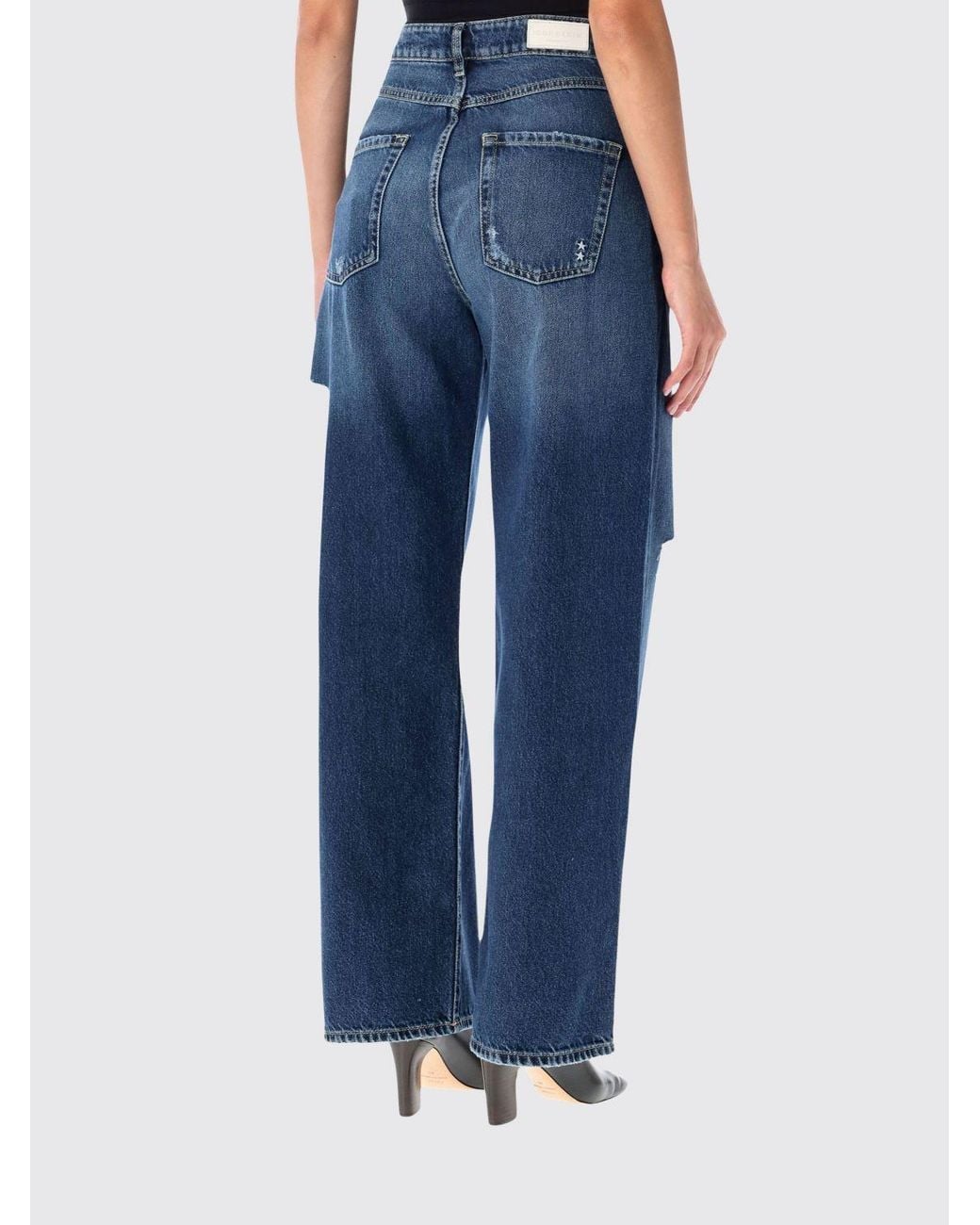 ICON DENIM Blue Poppy High-Waisted Wide-Leg Jeans