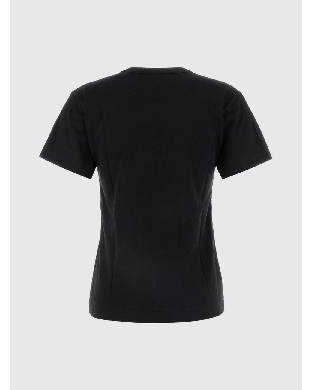 COMME DES GARÇONS PLAY Black Comme Des Gar&Ccedil	Ons Play Contrast Logo Cotton Crew-Neck T-Shirt