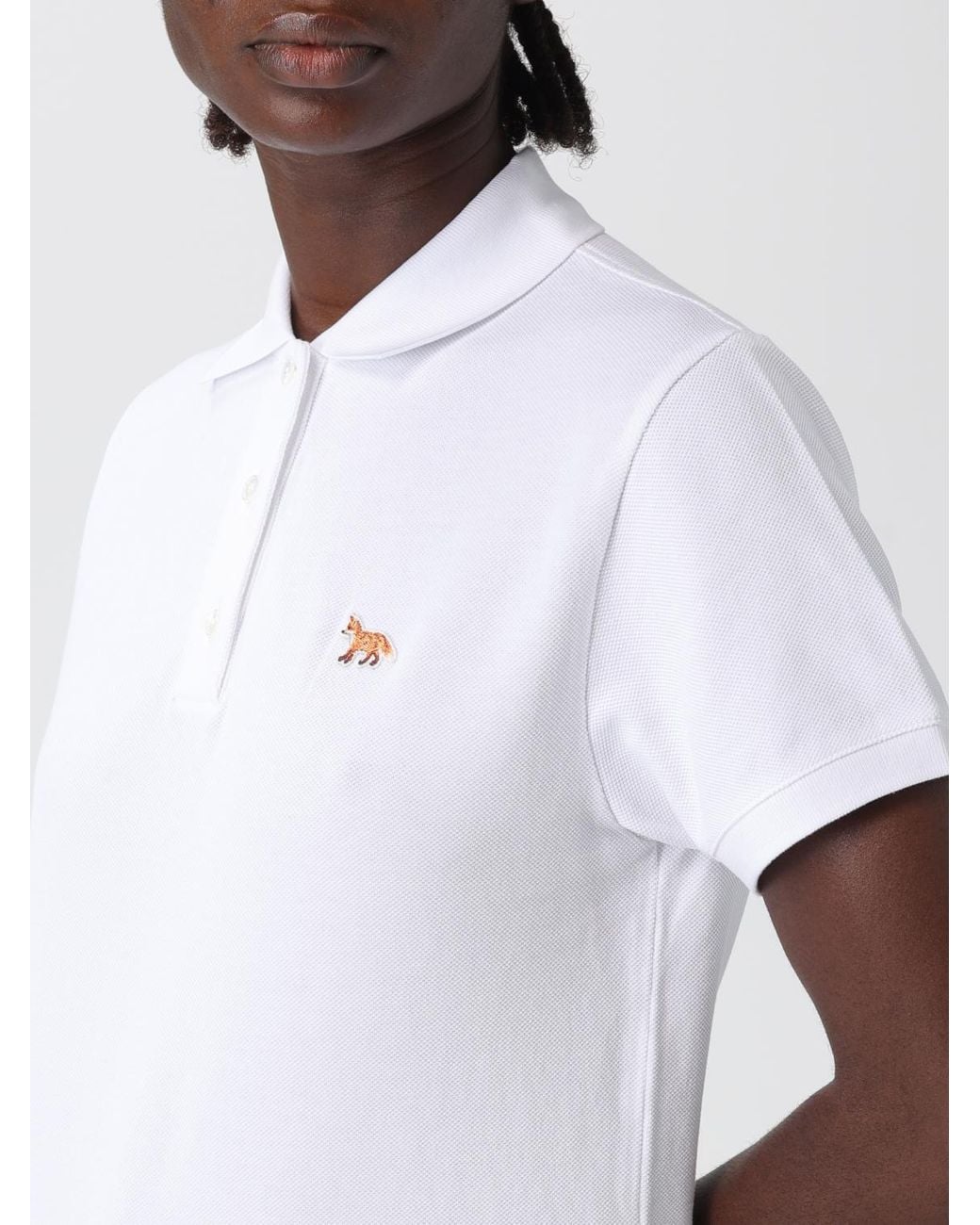 Maison Kitsuné White Maison Kitsun&Eacute Cotton Polo Shirt