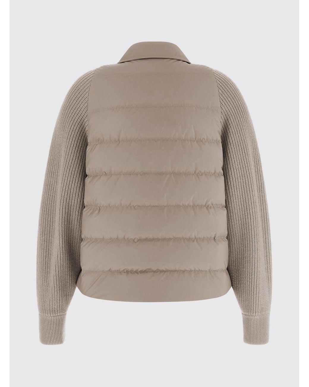 Brunello Cucinelli Natural Short Quilted Down Jacket