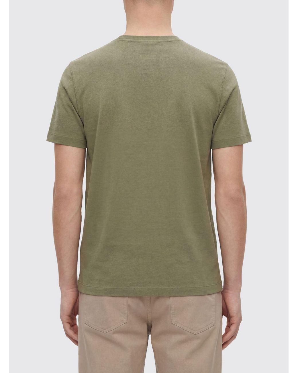 Zanone Green Basic T-Shirt for men