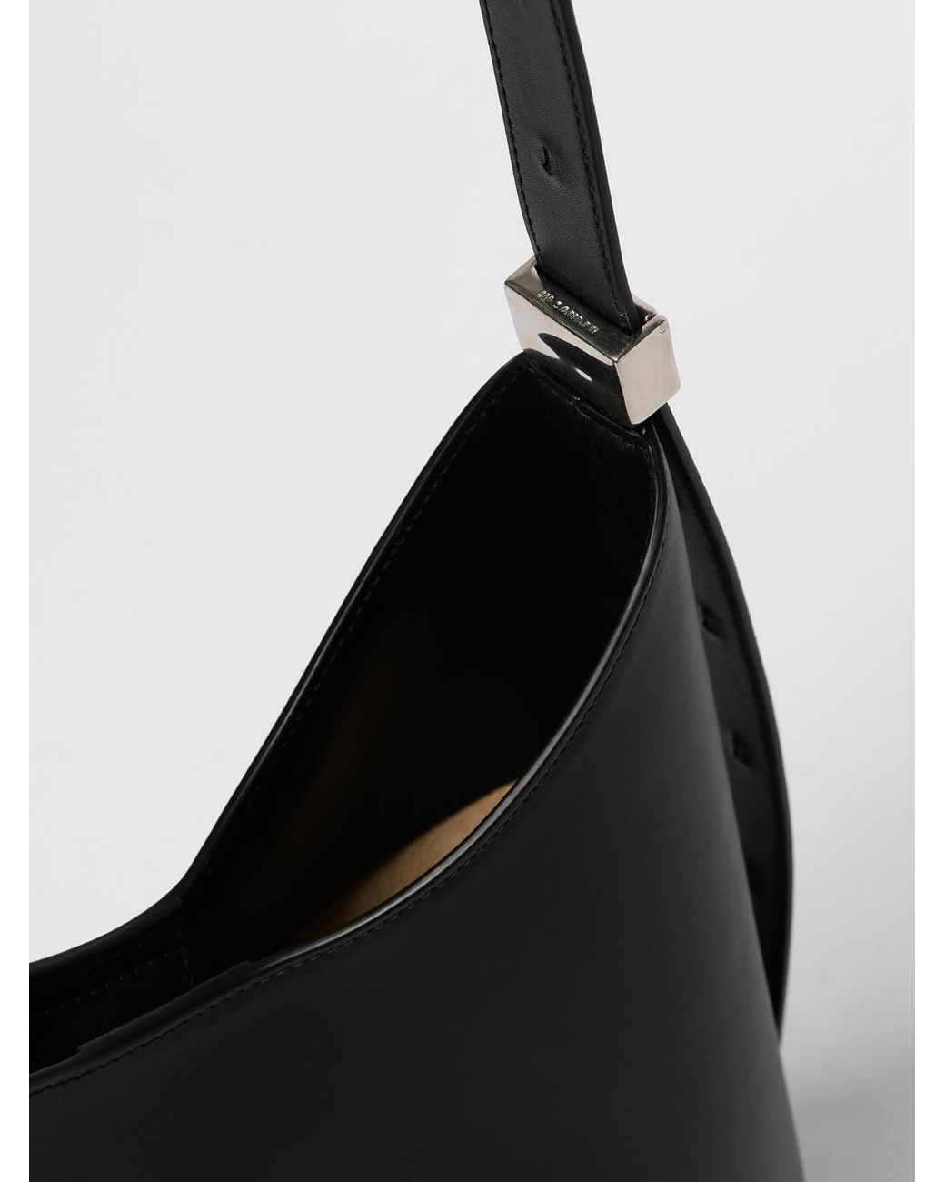 Borsa Eldorado Medium di Jil Sander in Black