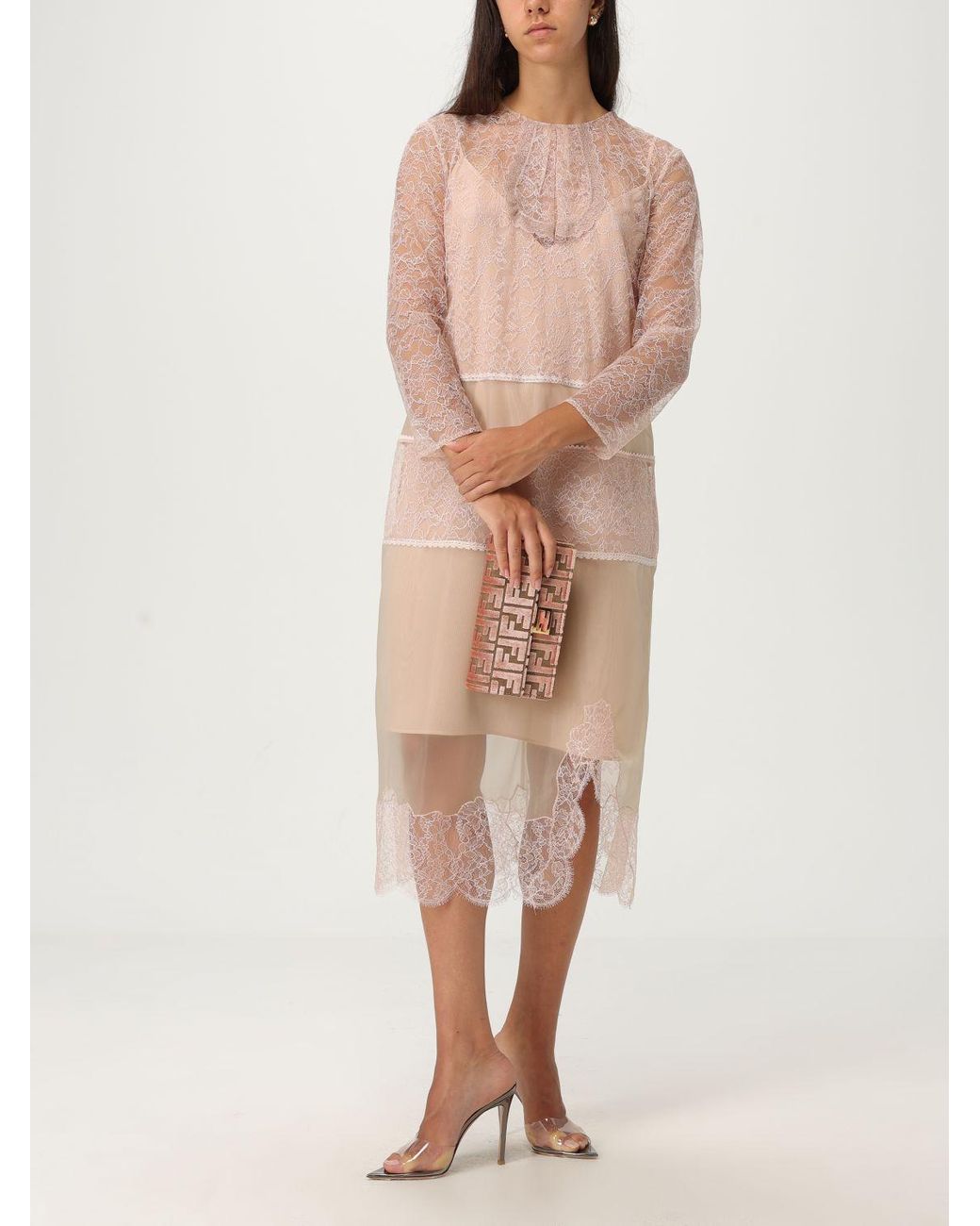 Fendi White Shoulder Bag