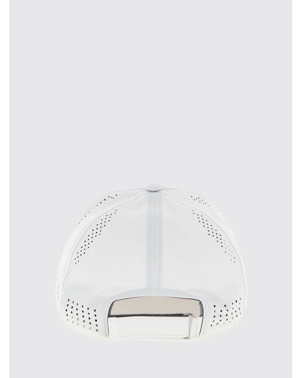 Brunello Cucinelli White Nylon Baseball Cap With Contrast Logo And Rigid Visor for men