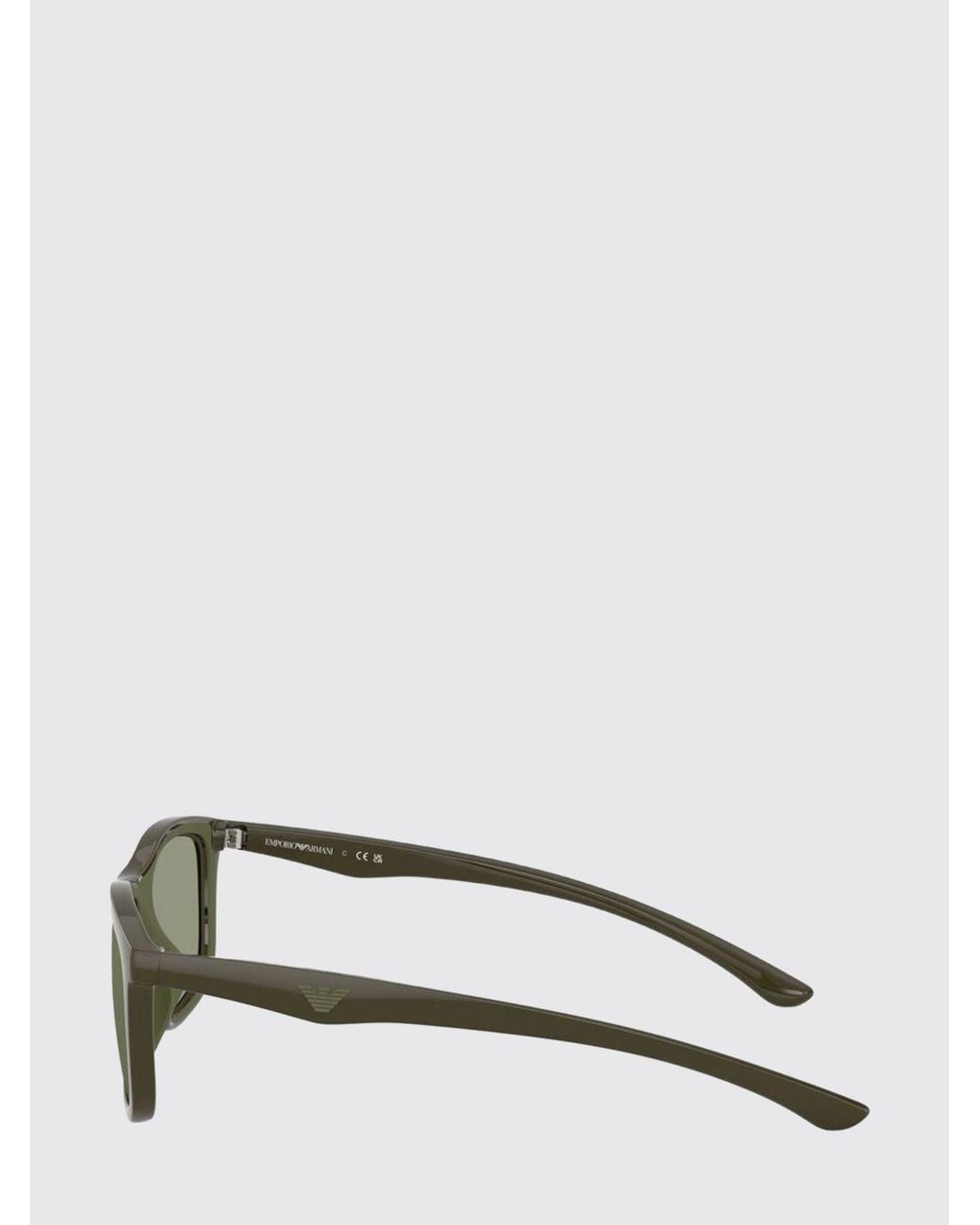 Emporio Armani Green Aviator Sunglasses for men