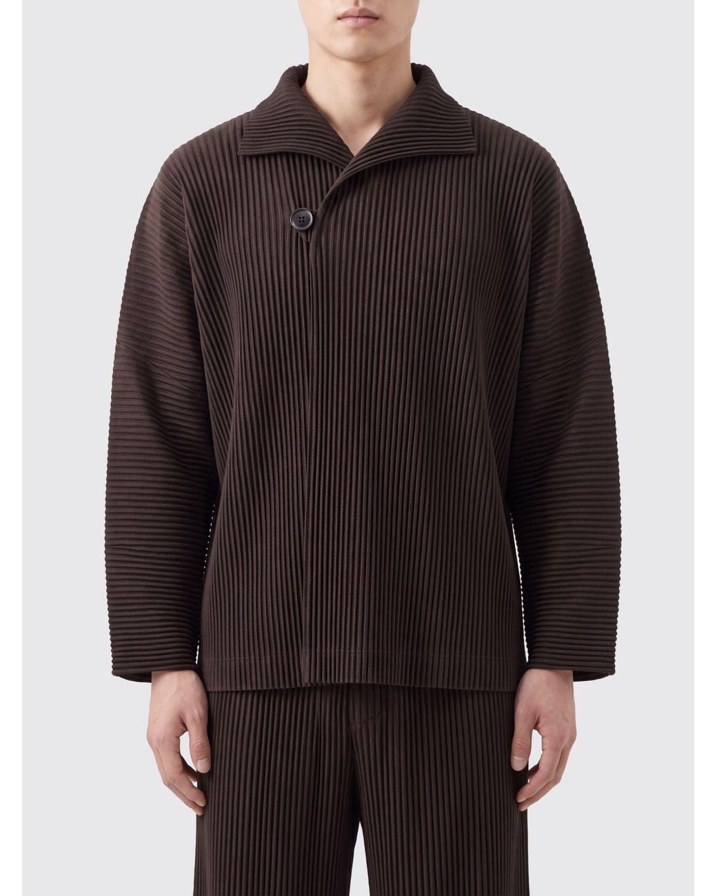 Homme Plissé Issey Miyake Brown Jacket for men