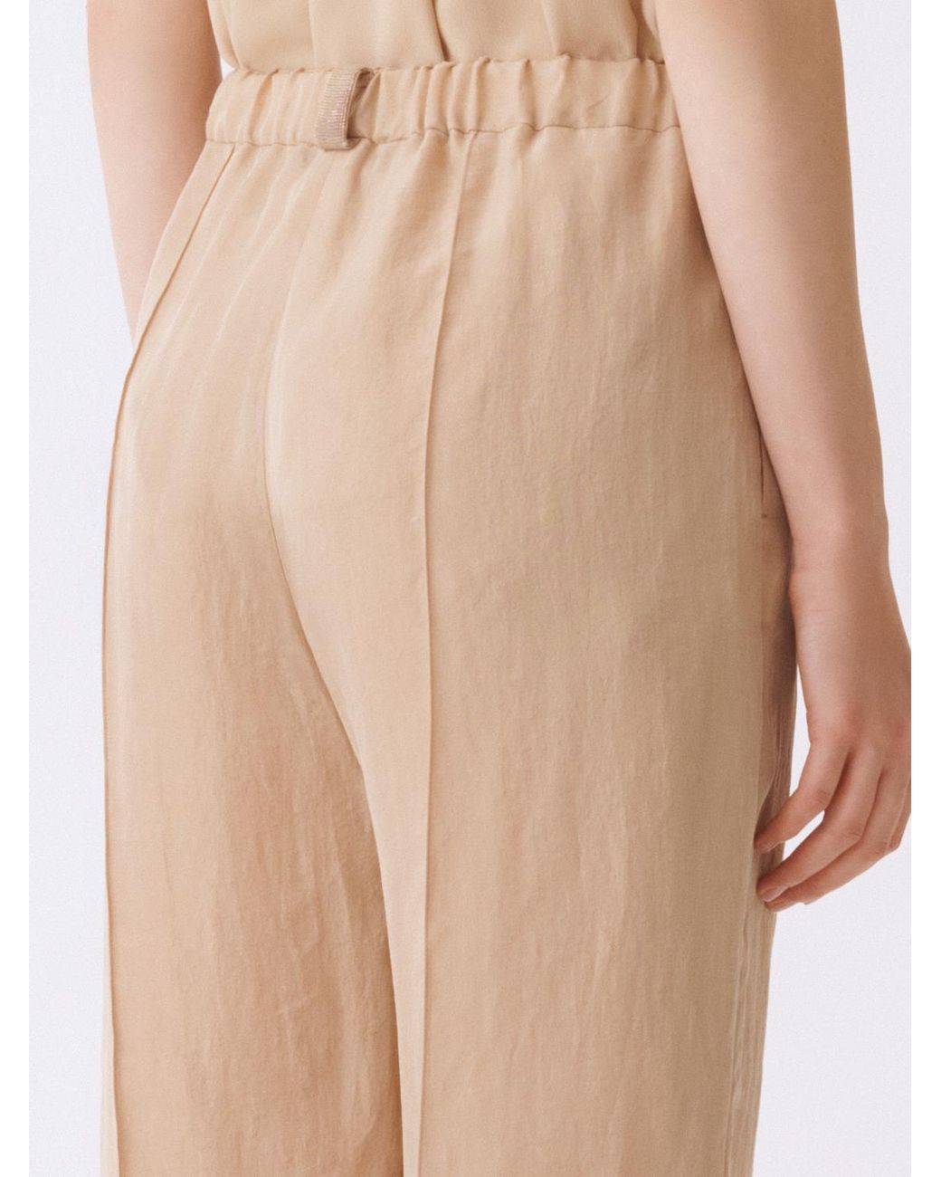 Fabiana Filippi Natural Wide Leg Trousers