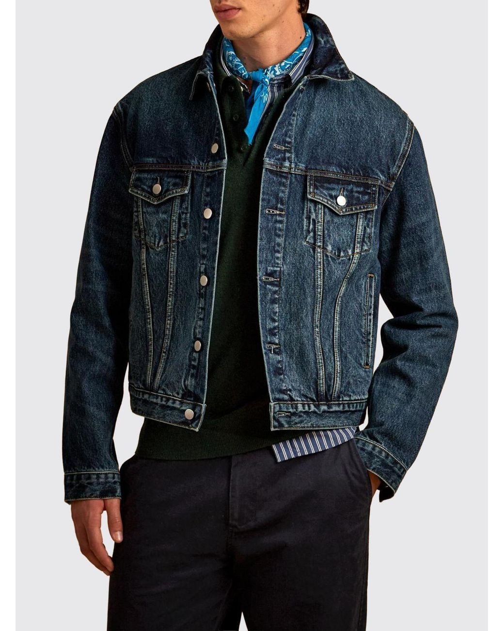 La Martina Blue Jacket for men