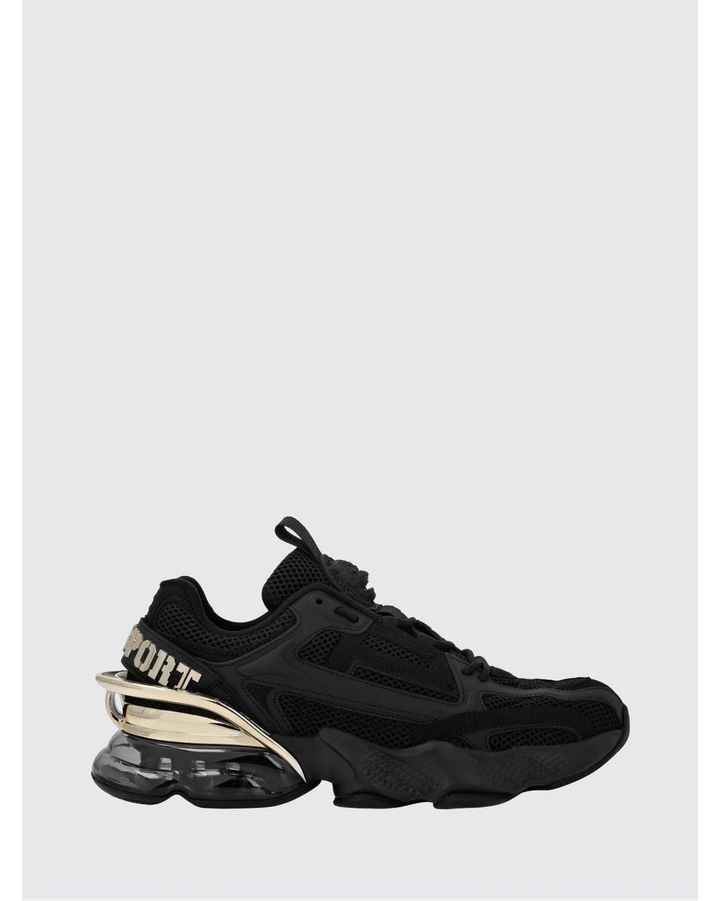 Philipp Plein Low-Top-Sneakers Runner Ps Thunder Mix Aus Mesh Mit Gekerbter Sohle in Black für Herren