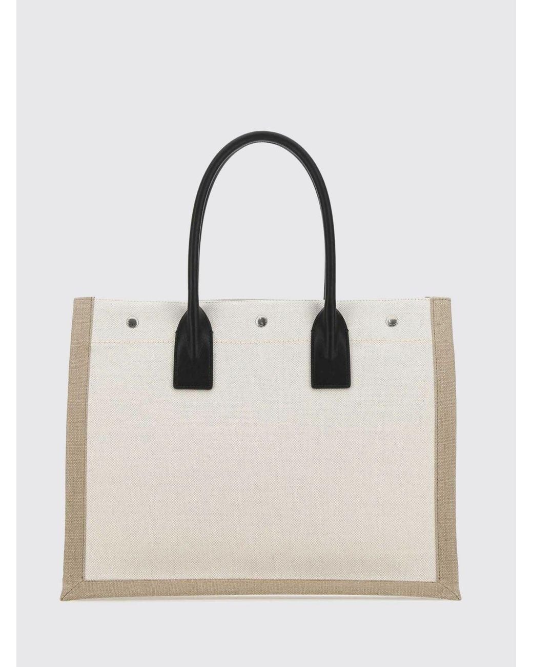 Saint Laurent Natural Rive Gauche Large Tote Bag for men