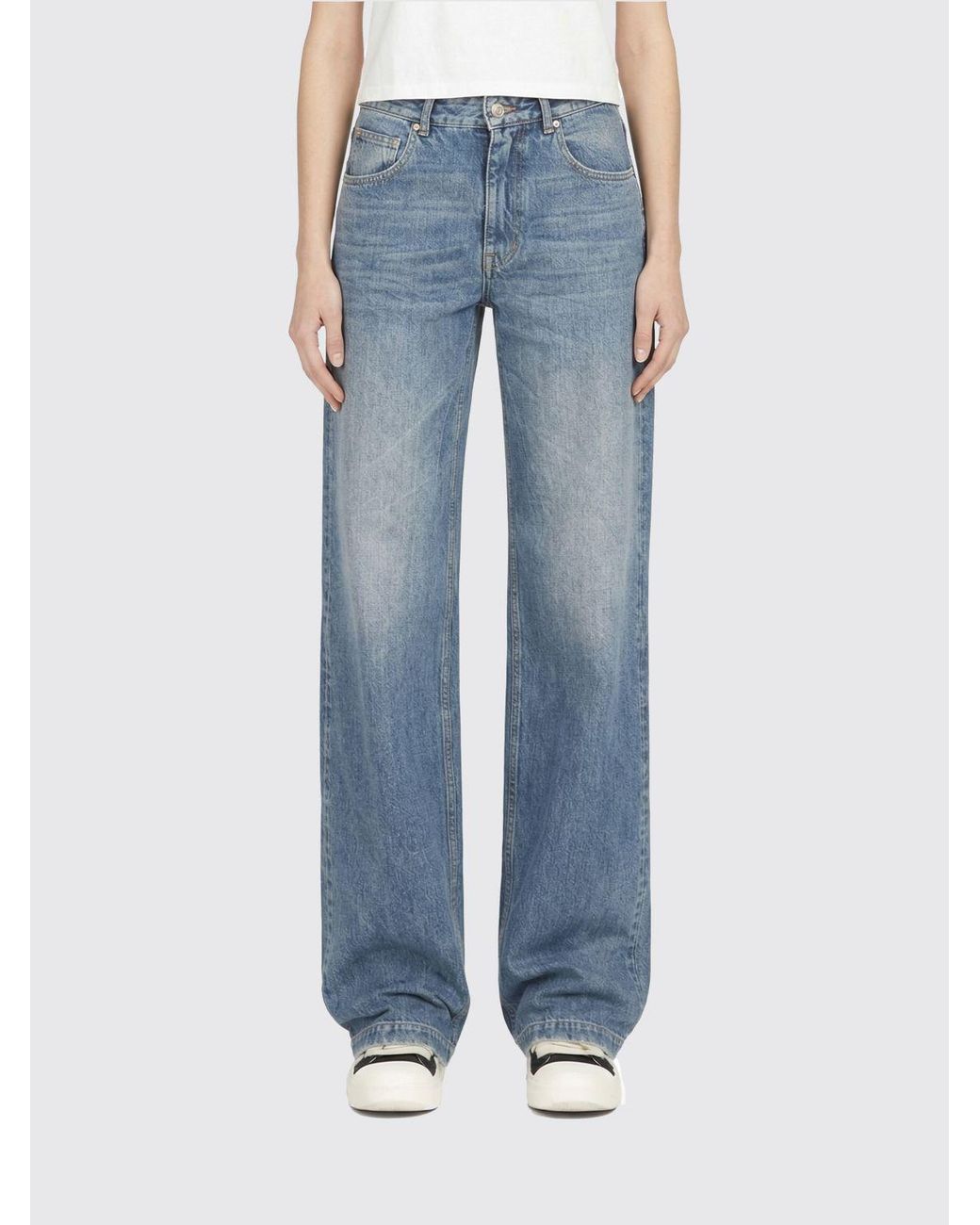 Rick Owens Blue Straight Jeans