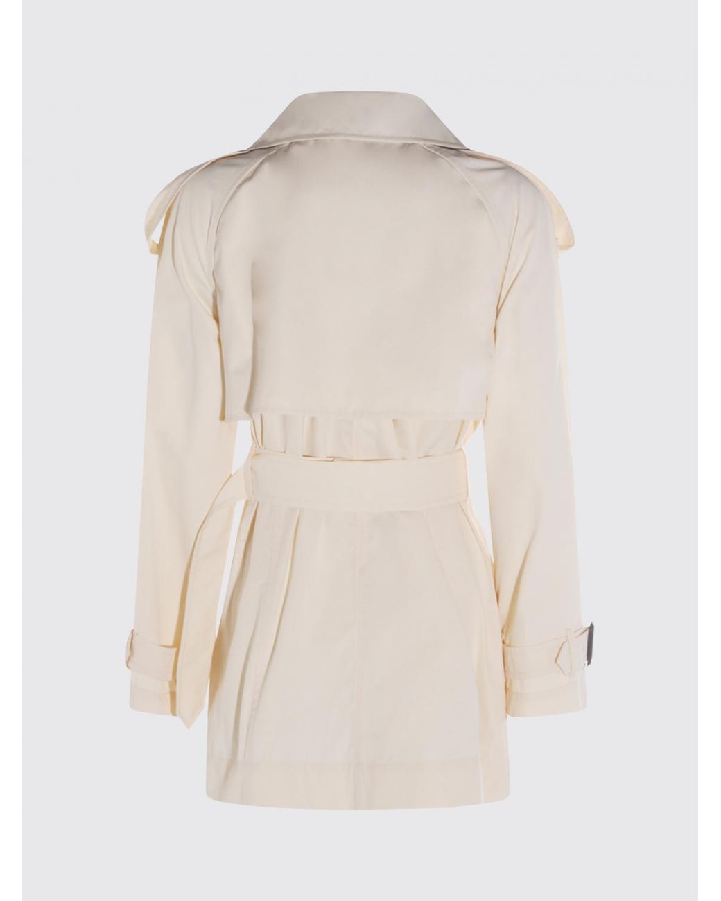 Burberry Natural Double-Breasted Trench Coat