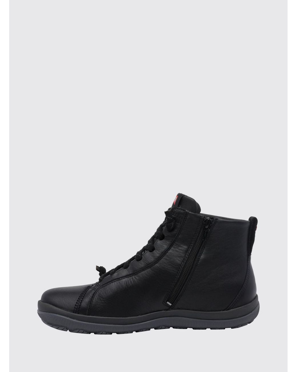 Camper Black Peu Pista Gm Leather And Gore-Tex Technical Fabric Ankle Boots for men