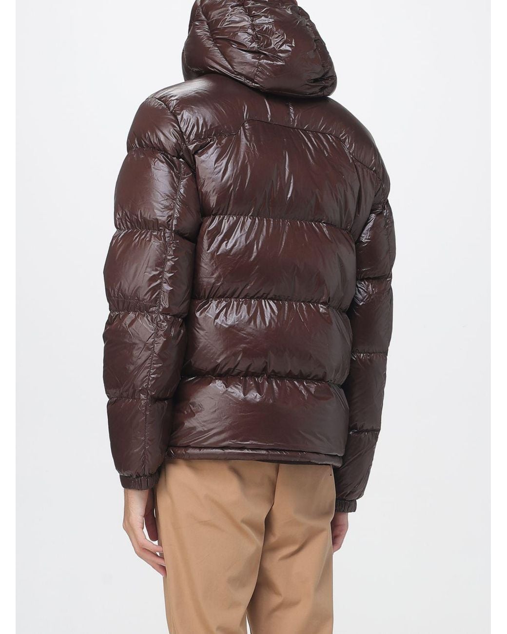 Polo Ralph Lauren Brown Gorham Hooded Quilted Down Jacket for men