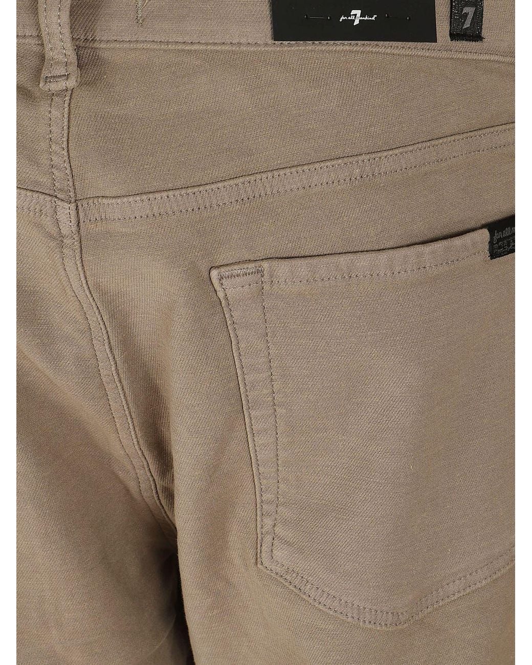 7 For All Mankind Natural Mid-Rise Slim-Fit Five-Pocket Skinny Jeans for men